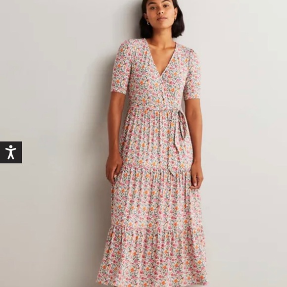 Dresses & Skirts - Boden Tiered Wrap Jersey Maxi Dress NWT